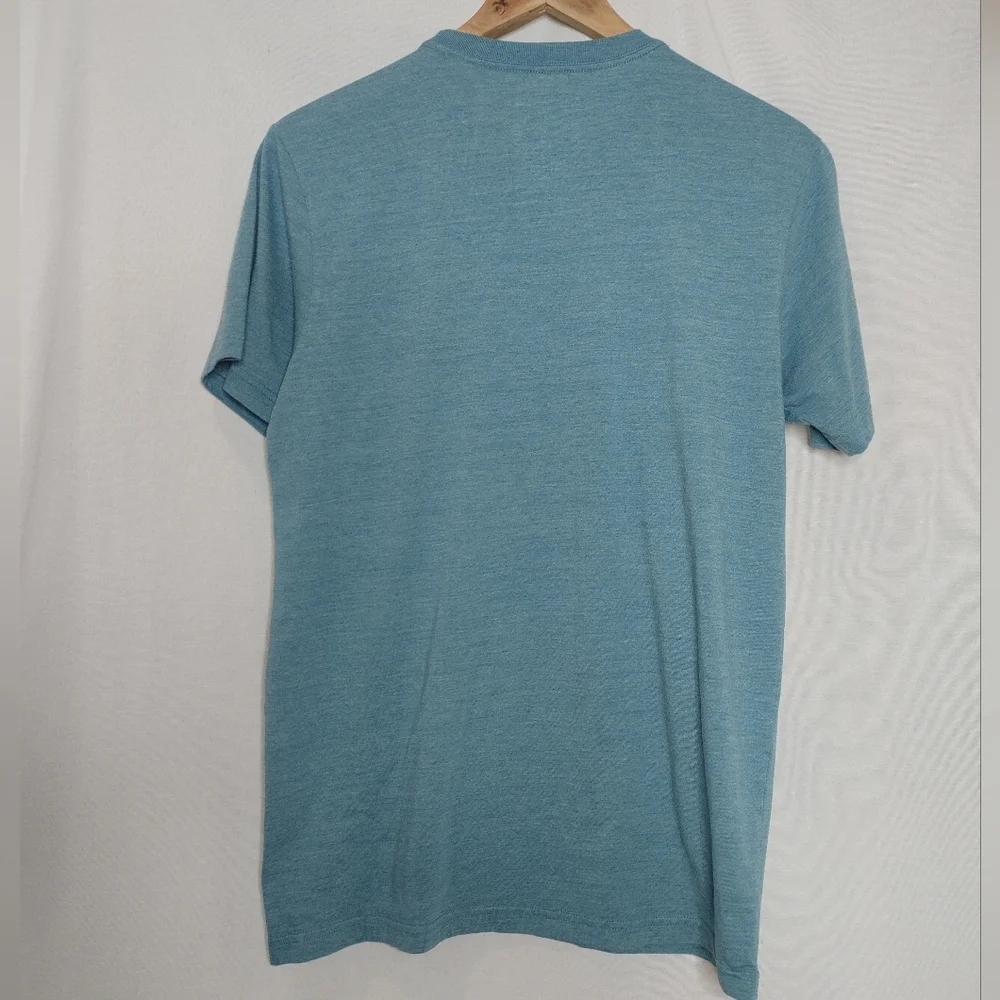 The North Face Graphic Tee Slim Fit Blue Short Sleeve Cotton‎ Blend Medium M